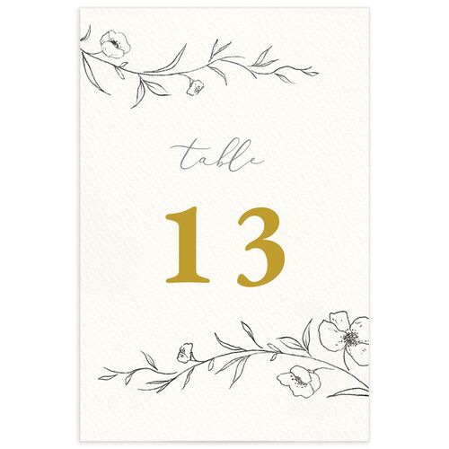 Minimalist Branches Table Numbers