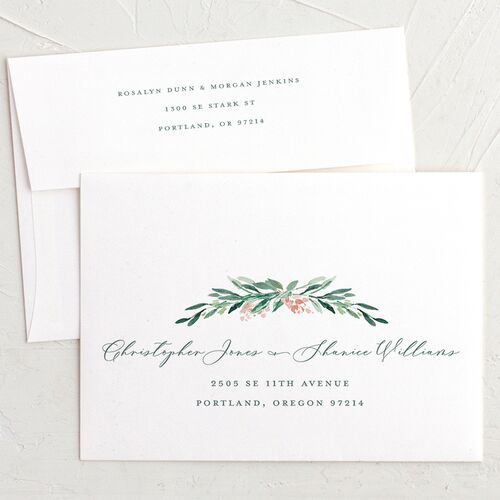 Geometric Floral Bridal Shower Invitation Envelopes