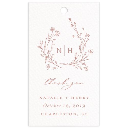 Illustrated Floral Favor Gift Tags
