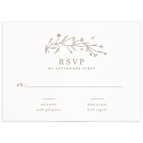Illustrated Floral Wedding Response Cards