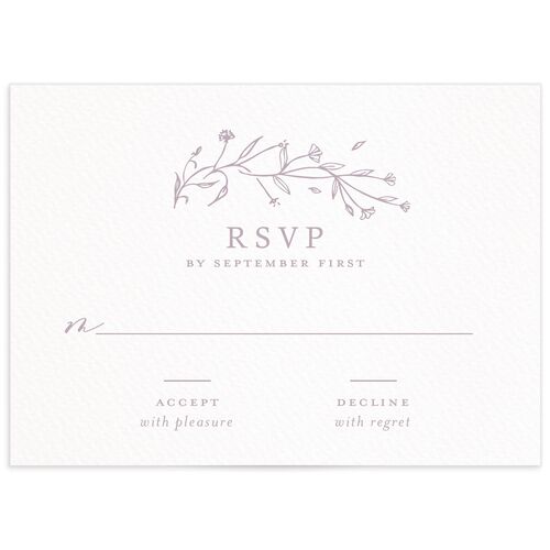 Illustrated Floral Wedding Response Cards