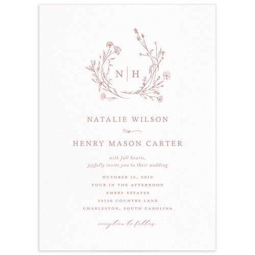 Illustrated Floral Wedding Invitations