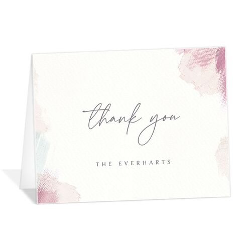 Painted Brushstroke Thank You Cards
