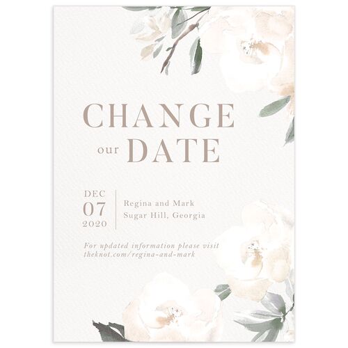 Floral Elegance Change the Date Cards - Jewel Green