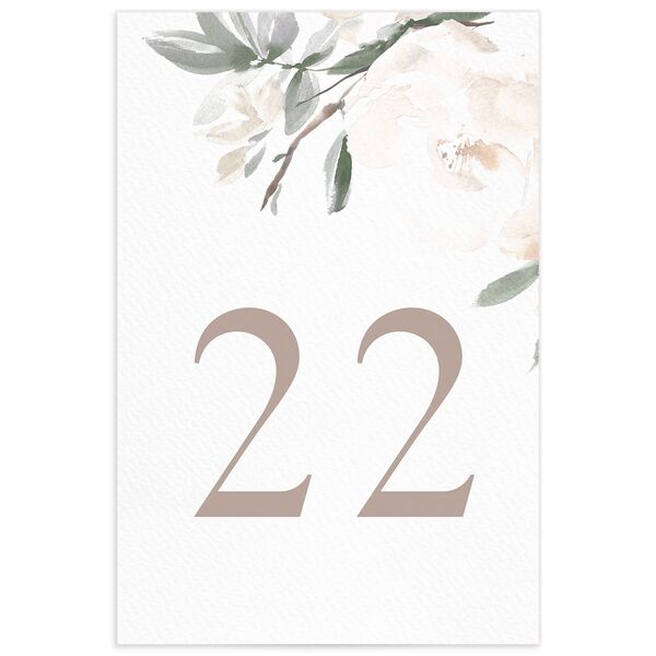 Floral Elegance Table Numbers back in Green