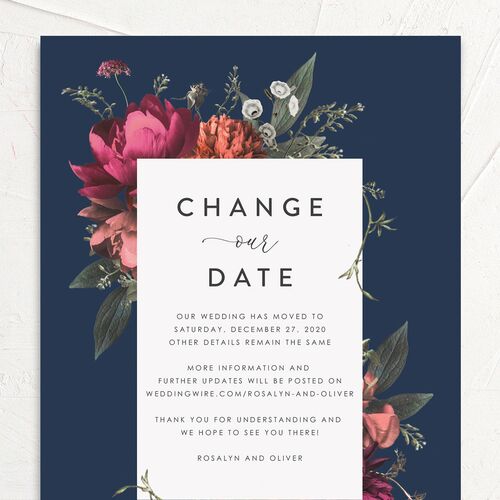 Classic Garden Change the Date Cards - French Blue