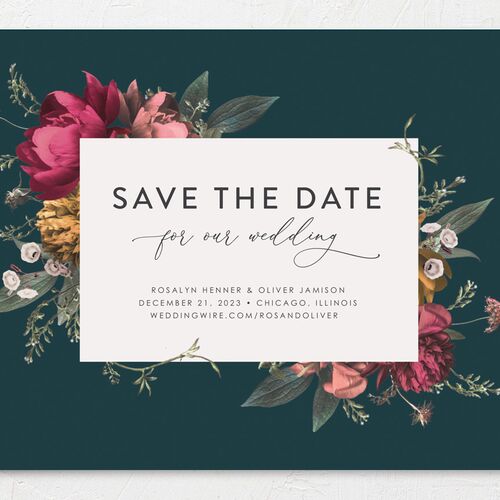 Classic Garden Save the Date Cards