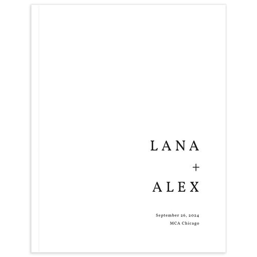 Natural Palette Wedding Guest Book - Pure White