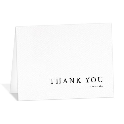 Natural Palette Thank You Cards - Pure White