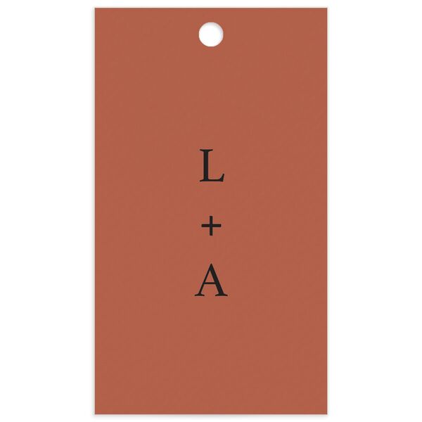 Modern Chic Favor Gift Tags front in Rose Pink