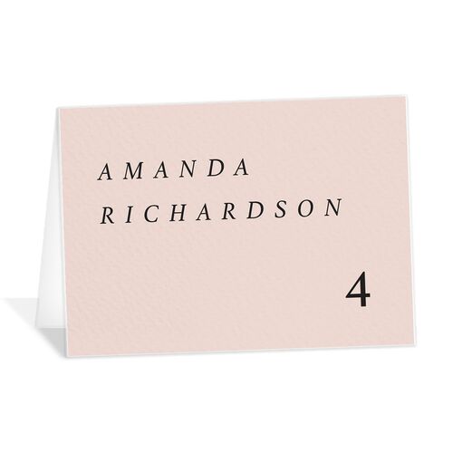 Modern Chic Place Cards - Rose Pink