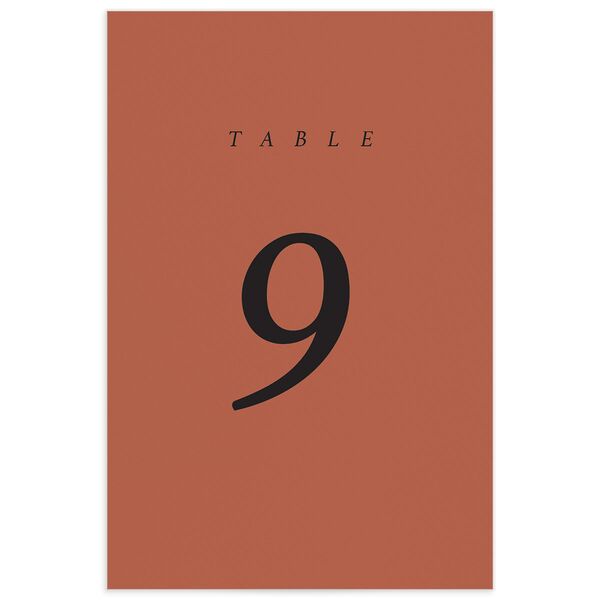 Modern Chic Table Numbers back in Rose Pink