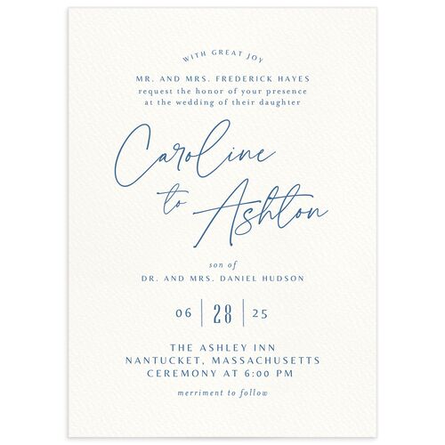 Coastal Love Wedding Invitations - Cruise