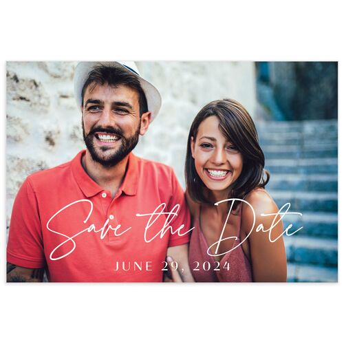 Watercolor Coast Save the Date Postcards