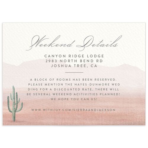 Painted Landscape Wedding Enclosure Cards
