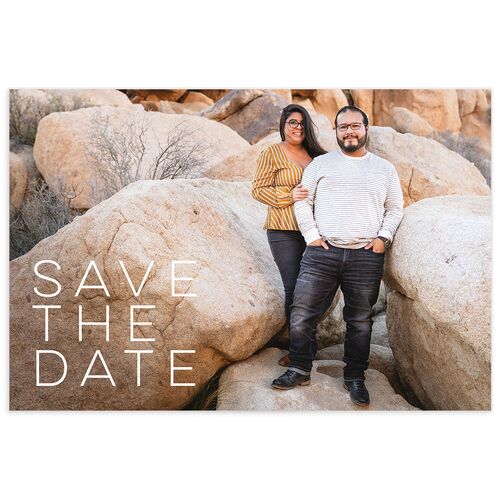 Painted Landscape Save the Date Postcards - Pink