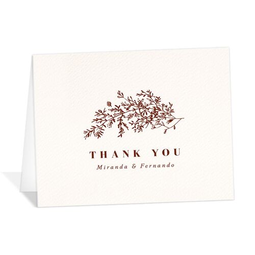 Elegant Branches Thank You Cards