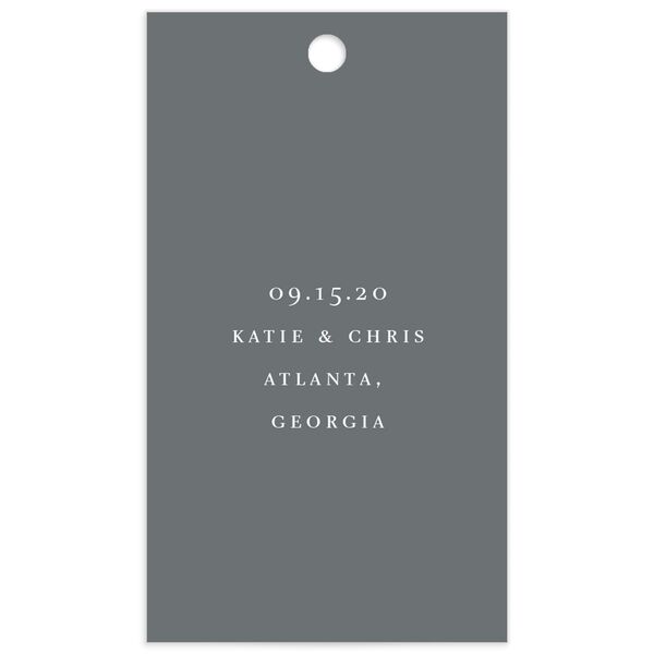 Traditional Landscape Favor Gift Tags back in Silver