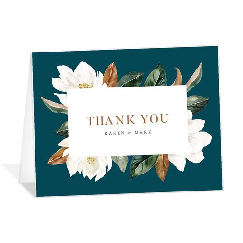 Romantic Blooms Thank You Cards