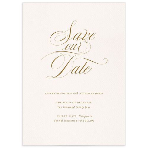 Exquisite Regency Save the Date Cards