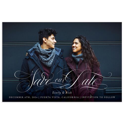 Exquisite Regency Save the Date Postcards