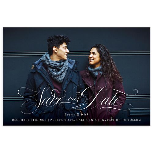 Exquisite Regency Save the Date Postcards