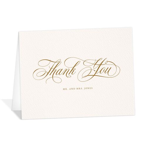 Exquisite Regency Thank You Cards