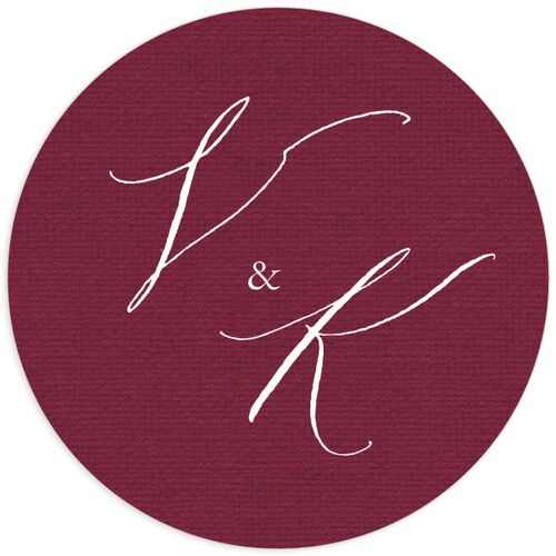 Beloved Floral Wedding Stickers - Dark Berry