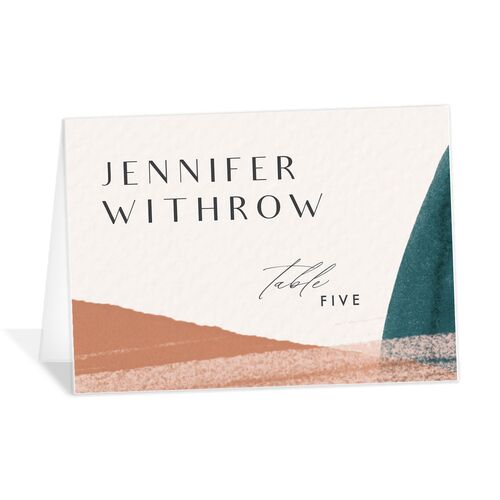 Contemporary Brushstroke Place Cards