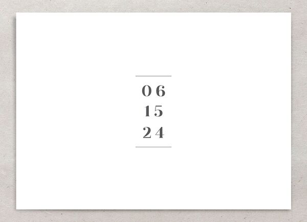 Elegant Peony Save the Date Cards back in Pure White