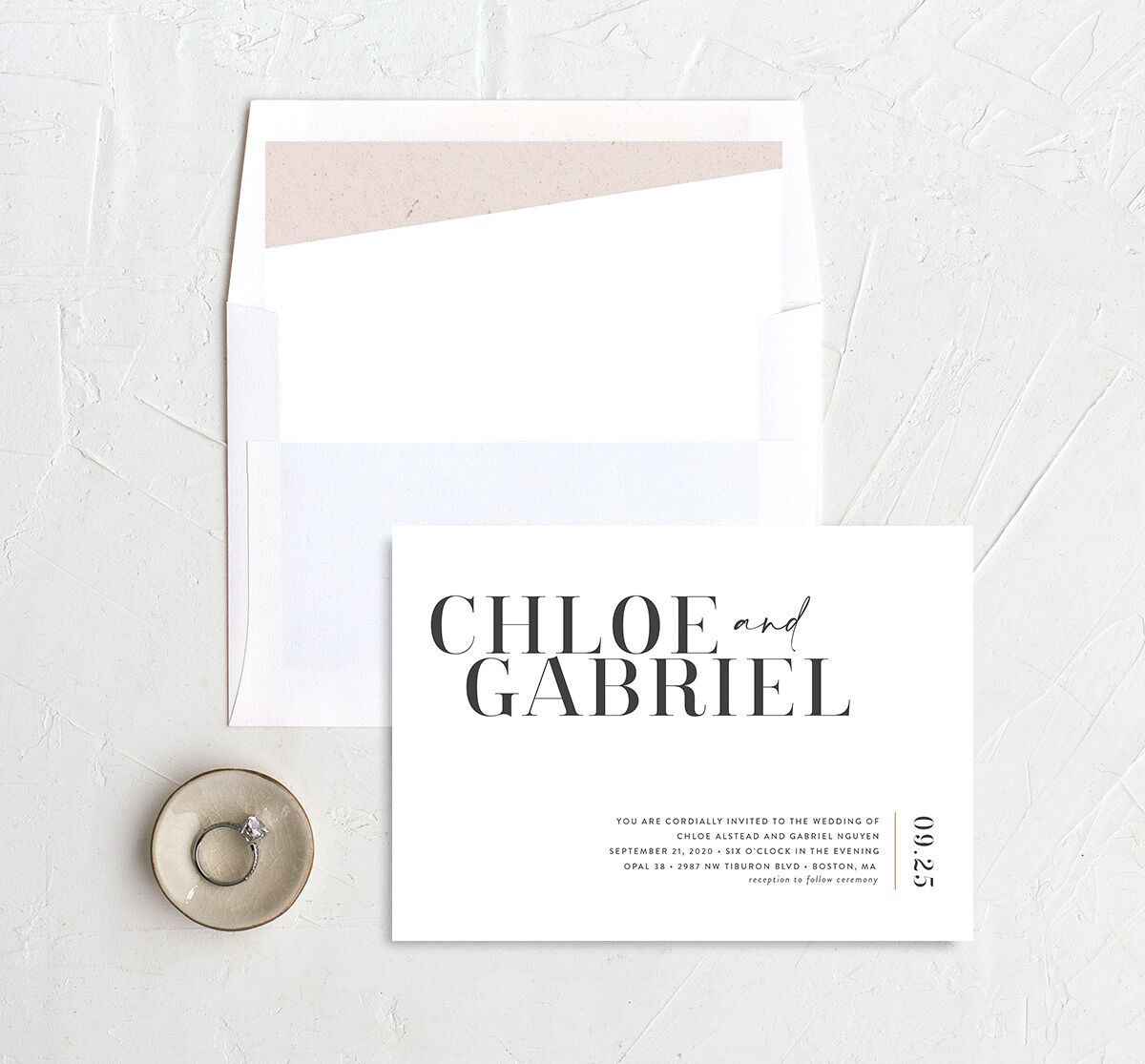 Contemporary Chic Envelope Liners envelope-and-liner in Pure White