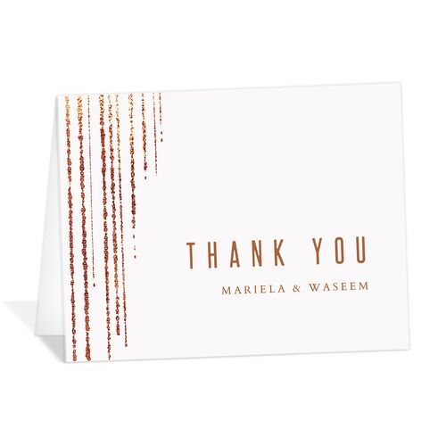 Classic Cascade Thank You Cards - Snow