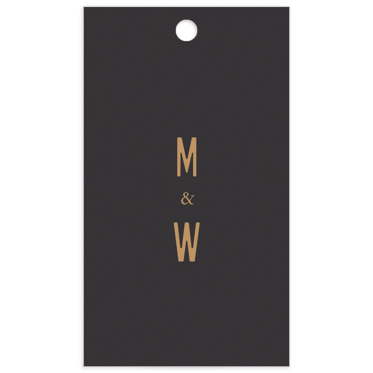 Metallic Glamour Favor Gift Tags back in Midnight