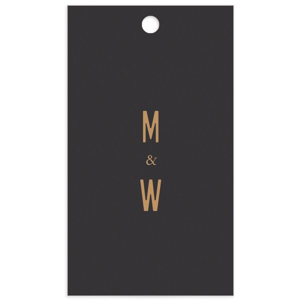 Metallic Glamour Favor Gift Tags back in Midnight