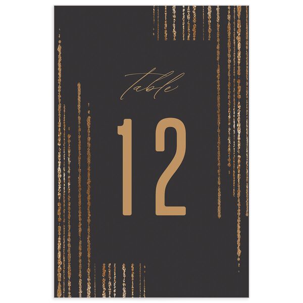 Metallic Glamour Table Numbers back in Midnight