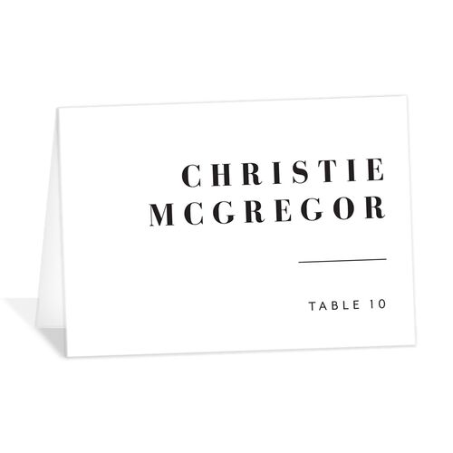 Contemporary Bold Place Cards