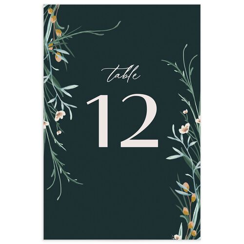 Floral Garland Table Numbers