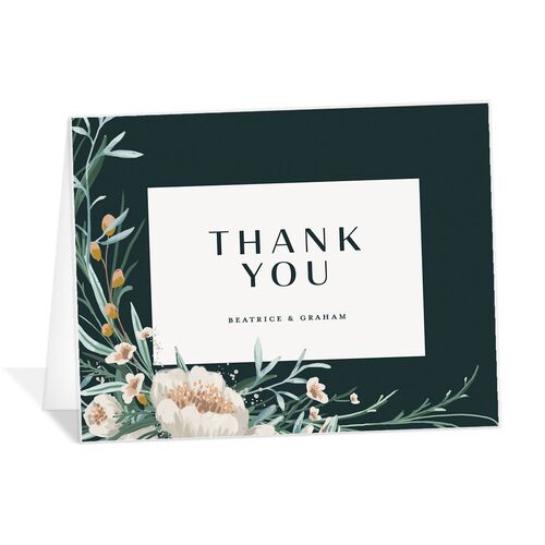 Floral Garland Thank You Cards