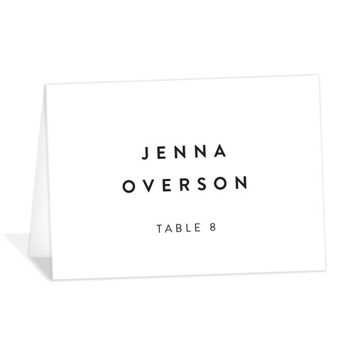 Effortless Elegance Place Cards - Pure White