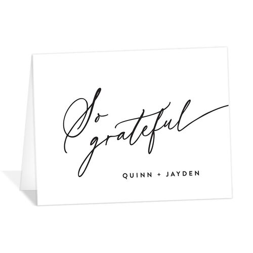 Effortless Elegance Thank You Cards - Pure White