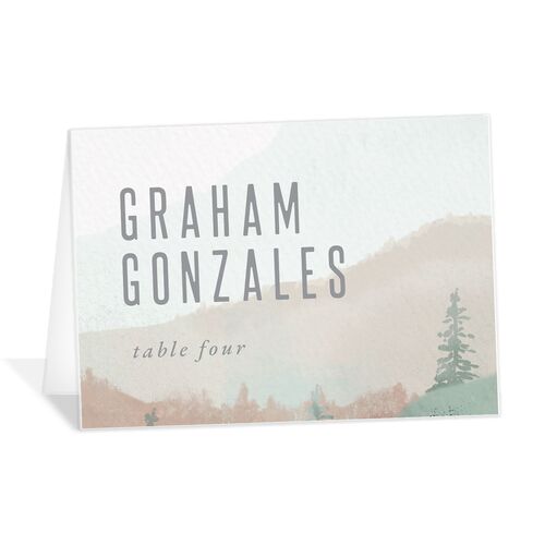 Mountain Canvas Place Cards