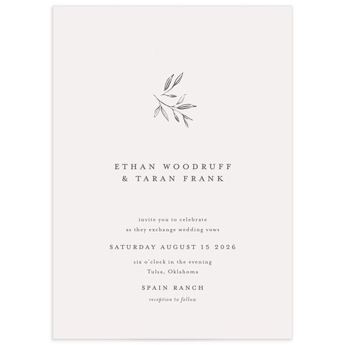 Simply Timeless Wedding Invitations - Silver