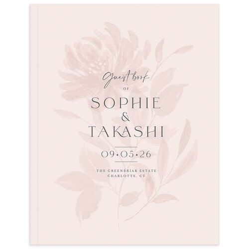 Floral Sophistication Wedding Guest Book