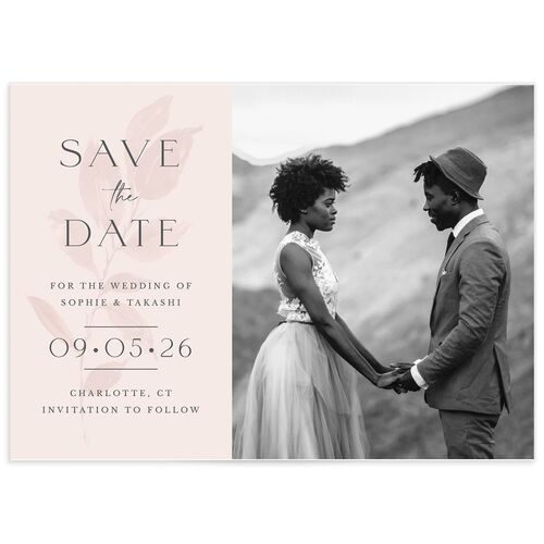 Floral Sophistication Save the Date Cards