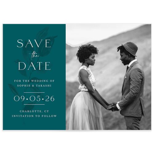 Floral Sophistication Save the Date Cards