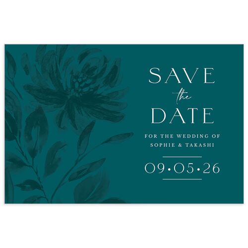 Floral Sophistication Save the Date Postcards