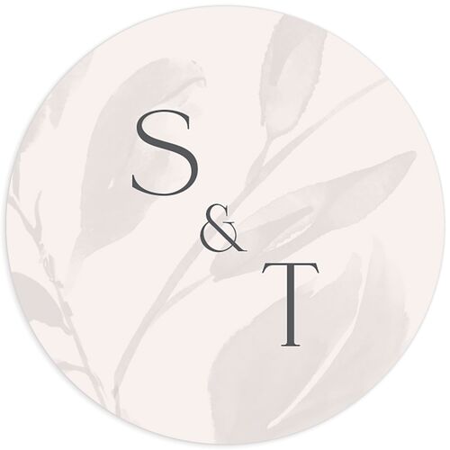 Floral Sophistication Wedding Stickers