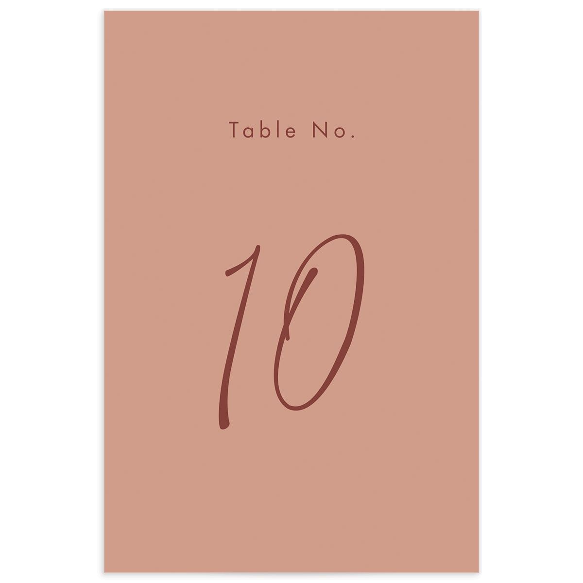 Heartfelt Font Table Numbers back in Rose Pink