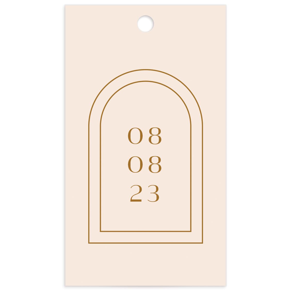 Art Deco Accents Favor Gift Tags back in Walnut