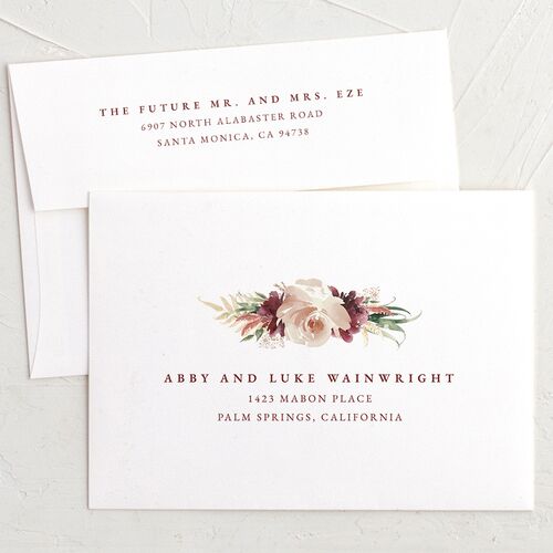 Watercolor Wreath Change the Date Card Envelopes